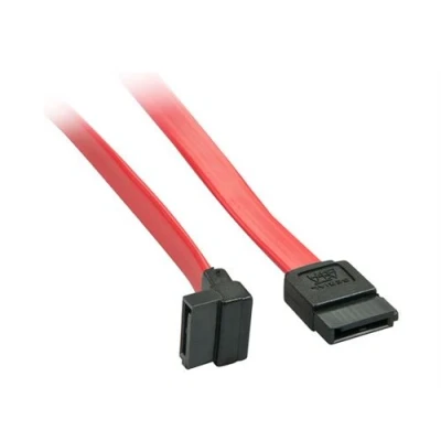 Image de Lindy Câble SATA Serial ATA 150/300/600 pour incliné 70 cm rouge