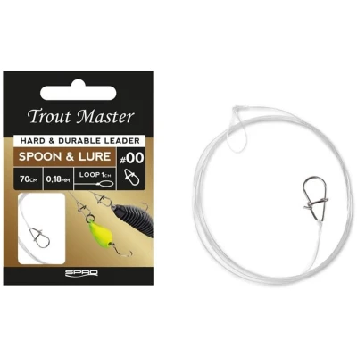 Afbeelding van Trout Master Spoon &amp; Lure Leader 0.18mm Forel Onderlijn 70cm onderlijnen