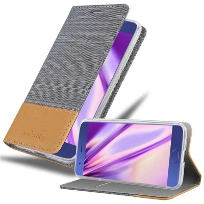 Afbeelding van Cadorabo Hoesje geschikt voor Xiaomi Mi 6 in LICHTGRIJS BRUIN Beschermhoes met magnetische sluiting, standfunctie en kaartvakje Book Case Cover Etui
