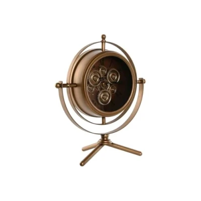 Afbeelding van Bordsklocka Home ESPRIT Gouden Metaal Kristal 36 X 19 41 cm