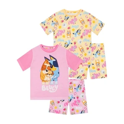 Afbeelding van Bluey pyjama voor meisjes, 2 verpakkingen pyjama&#039;s, kinderen, bingo, Roze, 4 5 jaar