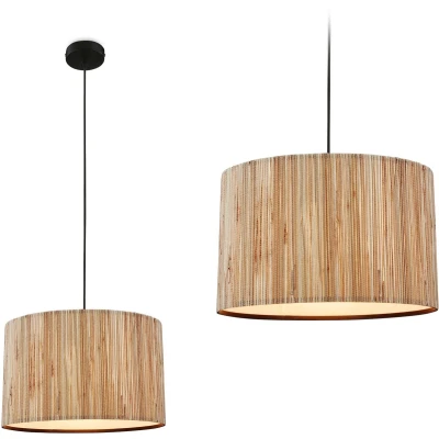 Afbeelding van Slama hanglamp, 1 lamp, Ø 35cm, natuurlijke kleur, zeegras