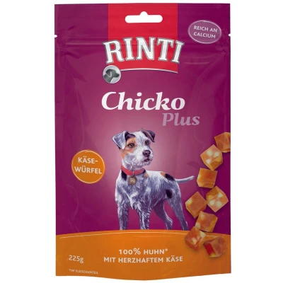 Afbeelding van 3x225g Rinti Chicko Plus Kaasblokjes Hondensnacks