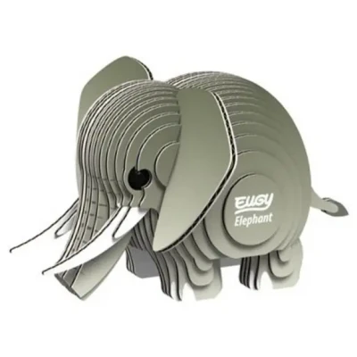 Afbeelding van Eugy 3D Model: WILD DIER / OLIFANT 7.8x7.5x4.9cm, in karton, doos, 6+