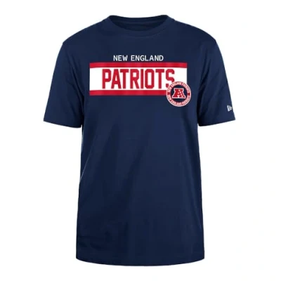 Afbeelding van New England Patriots Nfl Regular T shirt met hoge dichtheid inkt Screenprint Front Graphic origineel team kleur uniseks