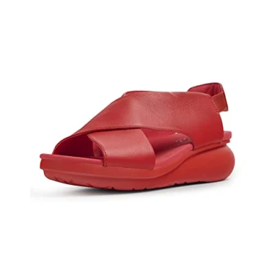 Afbeelding van Camper Balloon Sandalen met sleehak, Dames, Maat: 37, Red Leer