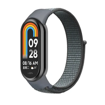 Afbeelding van Sport loop nylon bandje Grijs Xiaomi Smart band 8