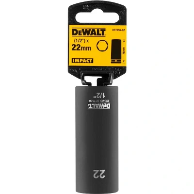 Afbeelding van DEWALT DT7556 QZ impactdop 22mm 1/2&quot; (lang 78mm)