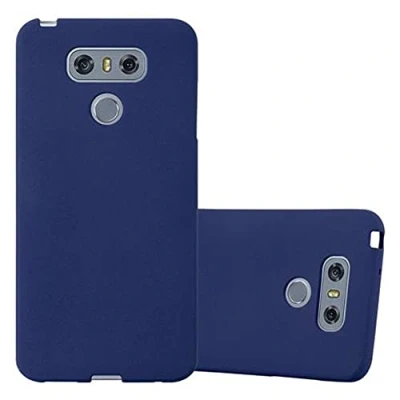 Afbeelding van Cadorabo Hoesje geschikt voor LG G6 in FROST DONKER BLAUW Beschermhoes gemaakt van flexibel TPU silicone Case Cover