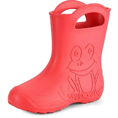 Afbeelding van Ladeheid LA CA FrogWomen Dames Regenlaarzen Rubber Laarzen EVA Kikker Koraal 36/37