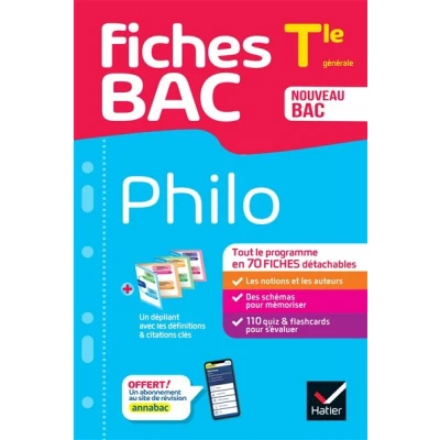 Image de Fiches Bac Philo Tle 2025