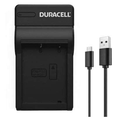 Image de Duracell Chargeur de batterie USB 1 x charge batteries noir pour Fujifilm NP W126