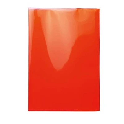 Afbeelding van HERMA 19616 Schoolschrift transparant A5 van robuuste PP folie afwasbaar extra dik rood 10 stuks