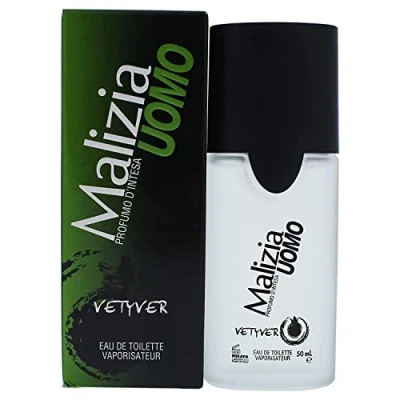 Afbeelding van Malizia Uomo Vetyver Vapo EDT voor heren, 50 ml