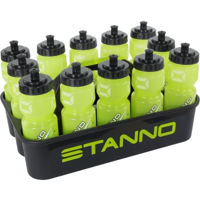 Afbeelding van Stanno Bottle Carrier Set Flessenkrat Black Zwart Sport Accessoires