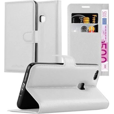 Afbeelding van Cadorabo Hoesje geschikt voor Huawei P10 LITE in ARCTISCH WIT Beschermhoes met magnetische sluiting, standfunctie en kaartvakje Book Case Cover Etui