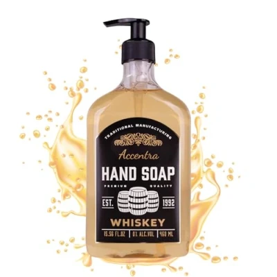 Afbeelding van Zeepdispenser met handzeep WHISKEY