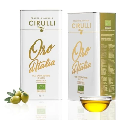 Image de Cirulli Huile d&#039;olive Bilologique extra vierge italienne extraite à froid, (2 x 3 Litres)