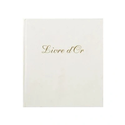 Image de Livre d&#039;or Exacompta Cuir Alpille 27x22cm avec titre Blanc 140p