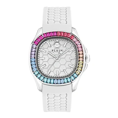 Afbeelding van Philipp Plein $pectre Lady PWTAA0223 Horloge Siliconen Wit Ø 38 mm