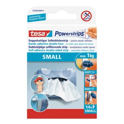 Image de tesa Powerstrips SMALL, fixe des objets jusqu&#039;à 1,0 kg