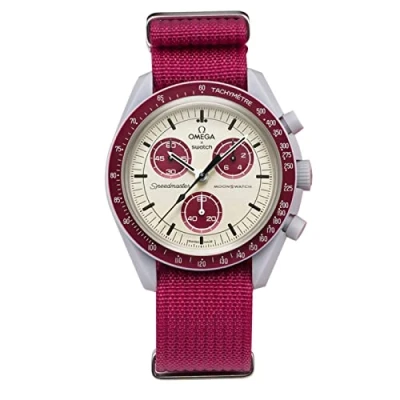Afbeelding van Stanchev 20 mm horlogeband nylon reserveband voor Omega X Swatch MoonSwatch Rolex Watch Seiko