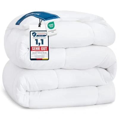 Afbeelding van BEDSURE Winterdekbed, 135 x 200 cm, extra warm, Oeko getest, ademend, super zacht, knuffelig dekbed