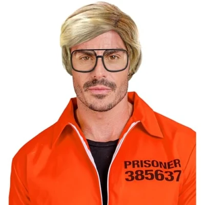 Afbeelding van W WIDMANN MILANO Party Fashion Blonde pruik voor mannen, synthetisch haar, korte Halloween