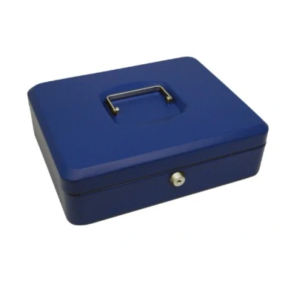 Afbeelding van Geldkist Pavo 300x240x90mm blauw