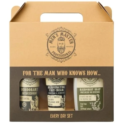 Afbeelding van Men&#039;s Master Every Day Set Geschenkset met Deodorant + Gezichtscrème Hair &amp; Body Soap