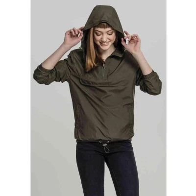 Afbeelding van Urban Classics Basic Windjack, Dames, Maat: XXL, Dark olive