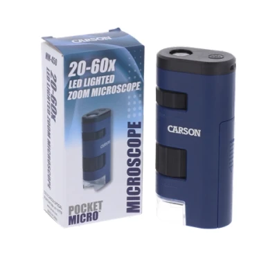 Afbeelding van Carson Handmicroscoop Mm 450 9,9 Cm 20 60x Led Donkerblauw