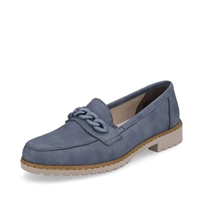 Afbeelding van Rieker Mocassin pumps voor dames, Blauw 10