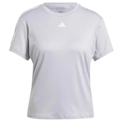 Afbeelding van adidas Aeroready Train Essentials T shirt met 3 strepen (korte mouwen) voor dames, Glory Grijs