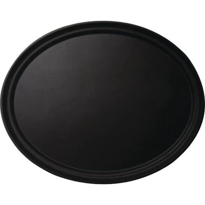 Afbeelding van Cambro Camtread ovaal dienblad zwart 60 x 73cm