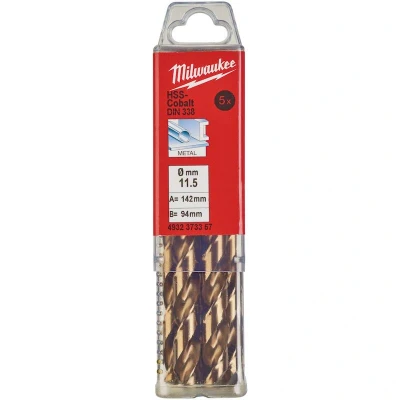 Afbeelding van MILWAUKEE 4932373357 HSS G Cobalt metaalboor 11,5x142mm (5 st.)