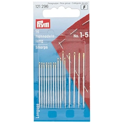 Afbeelding van PRYM NAAINAALDEN LANG STAAL ASSORTIMENT NR.1 5 1X16ST