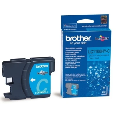 Image de Brother LC1100HYC À rendement élevé cyan original cartouche d&#039;encre pour DCP 6690CW, MFC 5890CN, 6490CW