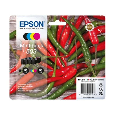 Image de Epson 503 Multipack Pack de 4 noir, jaune, cyan, magenta original blister cartouche d&#039;encre pour WorkForce WF 2960