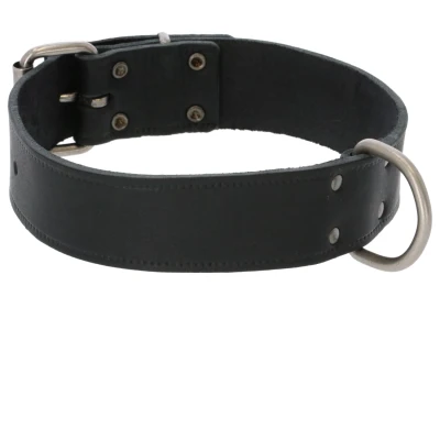 Afbeelding van Adori Halsband Vetleder Met Print Zwart Hondenhalsband 60x4.0 cm