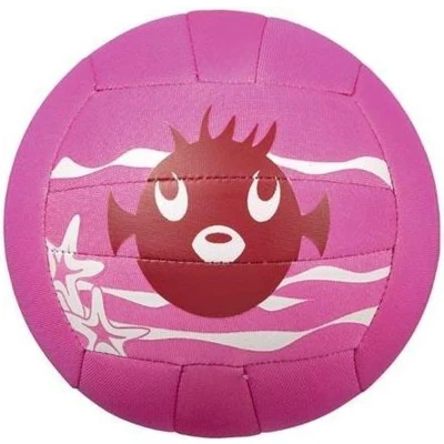 Afbeelding van Beco Neopreen Strandbal Zeedieren Ø 15 Cm Roze
