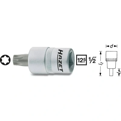 Afbeelding van HAZET 992 T25 Steeksleutelelement Torx Binnen gekarteld