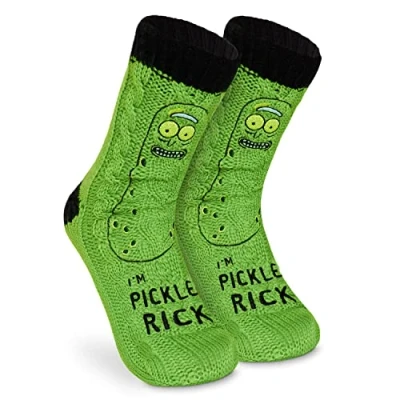 Afbeelding van Rick and Morty herensokken, antislip, voor wandelen, groen, Eén maat, Groen