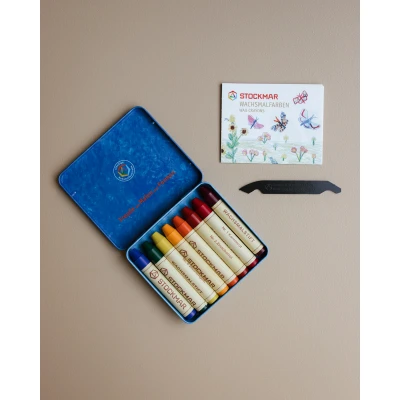 Afbeelding van Stockmar waskrijtjes assorti waldorf 8st