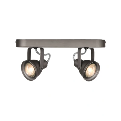 Afbeelding van LED spot max 2 lichts grijs