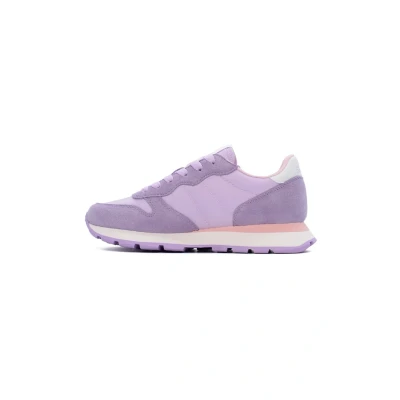 Afbeelding van Sun68 ALLY Solid Sneakers laag, Dames, Maat: 41, Viola Leer en textiel