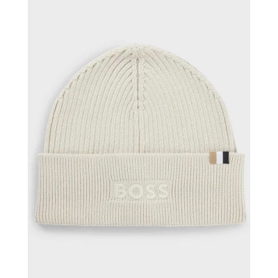 Afbeelding van BOSS Magico HAT Unisex Muts, Maat: One Size, Open white