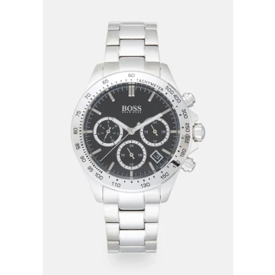 Afbeelding van BOSS Novia Chronograaf silvercoloured/black, Dames, Maat: One Size, Silver coloured/black