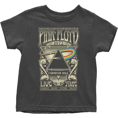 Afbeelding van Pink Floyd Carnegie Hall Poster Kinder T shirt Kids tm 2 jaar Zwart