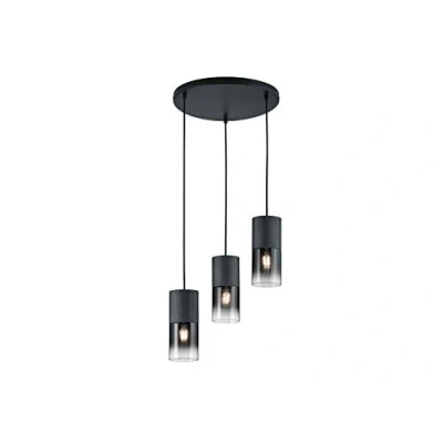 Afbeelding van TRIO ROBIN Hanglamp Zwart mat excl. 3x E27 28W